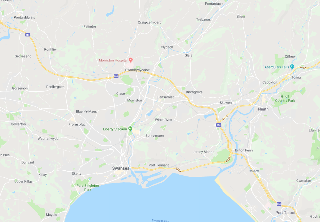 Swansea has multiple links to the M4.